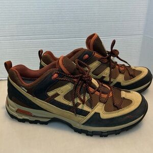 L.L.Bean Hiking Shoes Mens Size 12 Brown Tan Gore-Tex Waterproof Trail Low Top